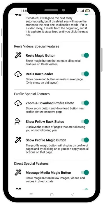 Honista Profile features