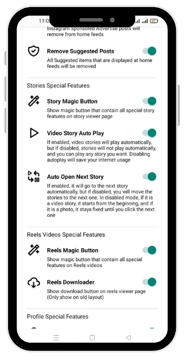 Stories Special features
